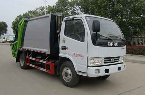 4x2 129hp کثافات فشرده ساز کامیون کثافات کثافات 7360kg