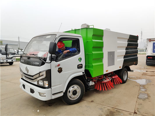 DONGFENG D6 کامیون دفع زباله پاک کننده جاده کامیون 130HP موتور سوخت دیزل
